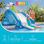 Intex 58849ep Kool Splash Inflatable Play Center Swimming Pool Water Slide  Blue