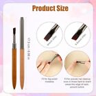 2pcs Nail Clean Up Brushes  2 Styles Builder Poly Gel Fingernail Brushes Art 
