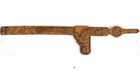 Antique Mexican Piteado Holster With Belt