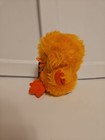 Nwt New 1977 Vintage Russ Berrie 6  Quackles Orange Duck Plush Toy Rubber Face