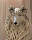 Vintage Life-sized Rough Collie Dog Statue Sculpture  Lovely       