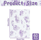 60 Sheets Gift Wrapping Tissue Paper Bulk  Vintage Purple Tissue Paper For Gift