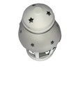 Ikea Lantern Off White Tea Light Votive Candle Holder Metal   Glass  Stars