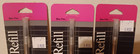 Set Of 3 Parker Rollerball Pen Refill  Blue Ink Fine New Sealed 30225