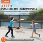 Vevor Pool Fence 4 X 12 Ft Removable Pool Fences For Inground Pools Outdoor