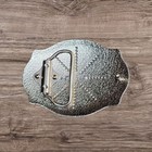 Kid s Belt Buckle Christian Cowboy 3 25  X 2 5  Silver black gold