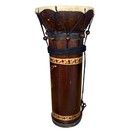 Vintage Hand Made Wood Djembe Drum African Percussion Hand Carved Bongo Drum 12 