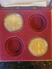 Us Mint 1988 America In Space Bronze Medals Bu   Proof With Box   Card