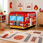 Fire Truck Pop Up Tent Kids Playhouse Toy Age 3  Boys Girls Children s Play Tent