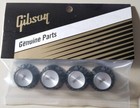 Gibson   Top Hat Knobs Black Silver Reflector Set Les Paul Sg Es Flying V  real 