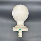 Vintage Wood Finial Newel Post Topper Chippy White Paint Architectural Salvage