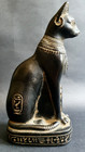 Rare Ancient Egyptian Antiques Black Statue Of Goddess Bastet Cat Figurine Bc