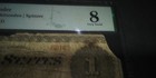 1862  1  Legal Tender Note Pmg 8 Greenback Usa