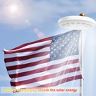 26 Led Solar Powered Flag Pole Light Auto Active Super Bright Outdoor Waterproof