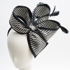 Womens Sinamay Fascinator Cocktail Hat Wedding Church Party Kentucky Derby T163