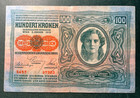 Austria  1919 Old Date 1912  100 Kronen  Cirulated   P-56   Free Shipping