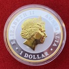 1 Troy Oz  999 Silver 2017 Kookaburra Coin With 24k Selective Gilding By Sfs