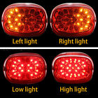 Rear Smoke Led Tail Light Brake Turn Signal Lamp For  Touring Softail Sportster