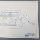 1938 Packard Touring Cabriolet Blueprint Artwork Brunn Co Coach Builder Vintage