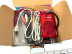 Red Canon Powershot Elph 300 Hs Compact Digital Camera Cabels Box Battery Works