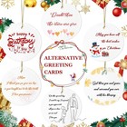 Personalized Your Photo Here Custom 3  Round Ceramic Christmas Ornament Gift Tag
