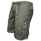 Men Casual Chino Cargo Shorts Elastic Waist Drawstring 6 Pockets Summer Trousers