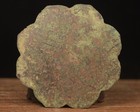 Old Chinese Bronze Flower And Bird Patterns Sunflower Shaped Bronze Mirror