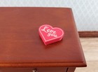 Dollhouse Valentine s Day Heart Box With Chocolate Candy 1 12 Scale Miniature