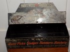 Vintage Hartwell Handles Metal Store Advertising Metal Box