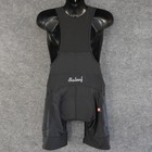 Baleaf Mens Cycling Bib Shorts L Black Padded Cargo Bike Bicycle Nylon Spandex