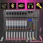 Pro Power Mixer 8 Channel Audio Mixing Console 16 Dsp  W usb 110-220v Bluetooth