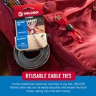 Velcro Brand Reusable Cable Ties  Practical Tech Gifts For Men  100 Pack 6 Inch
