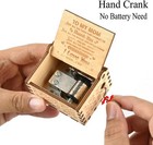 Personalized Laser Engraved Wooden Music Box For Mom  Birthday Gift