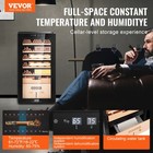 Vevor Electric Cigar Humidor Cabinet Cedar Cigar Box Temp Control Led Light
