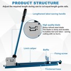 Manual Din Rail Cutter Tool Double Groove W  50cm Dual - Scale Ruler For Cutt   
