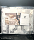 Hotel Collection Luxury Fresco 3pc Queen Duvet Cover Set Gold Jacquard