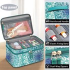 Double-layer Sewing Accessories Carrying Bag With Wrist Pin Cushion For Threads