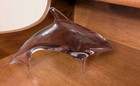 Beautiful Murano Pink Glass Dolphin Figurine