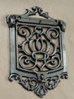 Vintage Folding Warming Shelf Wood Stove Cast Iron Ornate Architectural Salvage