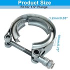 1 5 Inch Stainless Steel 304 V-band Clamp  Quick Release Clamp 1 5inch