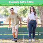 Steel Horseshoes Outdoor Game Set - Gold   Silver Or Red   Blue - Official Size