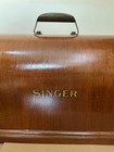 Full Size Vintage Singer Sewing Machine Bent Wood Case Top Cover Lid Only