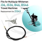 Throttle Cable Kit For Multiquip-whiteman Trowel Machines Upgrade