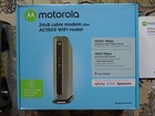Motorola 24x8 Cable Modem Plus Ac1900 Wifi Router Model Mg7700  ln In Box 
