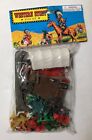 Vintage Western Story Play Set Cowboys   Indians Plastic Toy Figure Teepee New