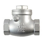 1 2    - 2    3 4  1-1 4  Swing One-way Check Valve Stainless Steel Npt Threaded