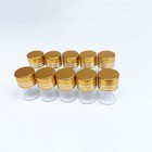 10 Pcs 1ml 16x20mm Tiny Mini Clear Bottles Glass Vials W  Caps For Small Objects