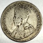 1919 Canada George V Silver Quarter 25 Cents  925 World Silver Coin - 5477