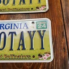 Virginia License Plate Protect Pollinators Botayy Vanity Plates Pair Exp 24 Used