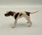 Vintage Miniature Bone China Pointer Dogs  Figurines- Set Of 2 Hunting Dogs
